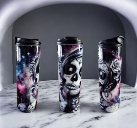 Grim Galaxy Sugar Skull Tumbler