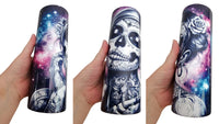 Grim Galaxy Sugar Skull Tumbler