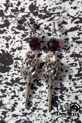 Bird Skull Earrings
