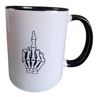 Have A Nice Day Skeleton Hand Mug