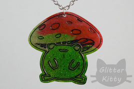 Mushroom Frog Necklace