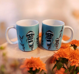 Jellyfish Blue Mug