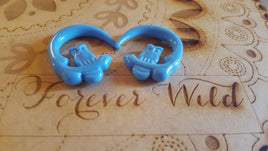 Owl Ear Hangers ↠ Blue