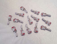 Red Guitar Floating Charm