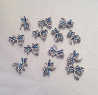 Blue Dragonfly Floating Charm