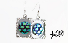 Framed Scale Earrings