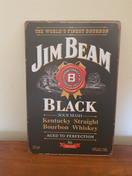 Jim Beam Man Cave Metal Sign