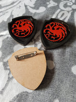 Great House Game Of Thrones Brooch ↠ Targaryen