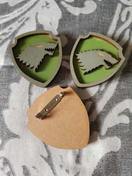 Great House Game Of Thrones Brooch ↠ Stark