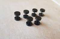 Steel Faux Plugs ↠ Black