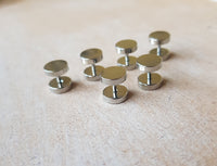 Steel Faux Plugs ↠ Silver