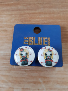 Voodoo Vampire Stud Earrings