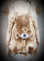 Evil Eye Cross Necklace