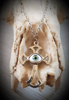 Evil Eye Cross Necklace