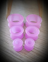 Silicone Tunnels With Rim ~ Pair