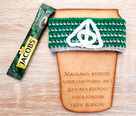 Deathly Hallows Hogwarts House Traveler Mug Cozy Harry Potter Traveller Cup Warmer