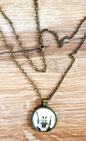 Beetle Cabochon Necklace