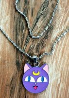 Luna Sailor Moon Anime Kitty Cat Necklace