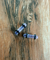 Acrylic Plugs With O-rings ↠ Clear ~ Pair