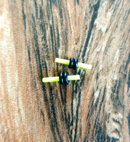 Acrylic Plugs With O-rings ~ Pair