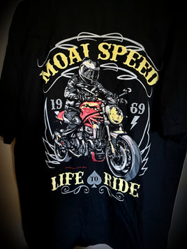 Life To Ride Moai Speed Rider Unisex T-shirt