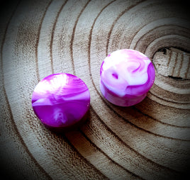 Marble Plugs ↠ Purple ~ Pair