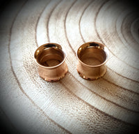 Steel Tunnels ↠ Rose Gold ~ Pair