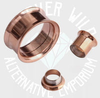 Steel Tunnels ↠ Rose Gold ~ Pair