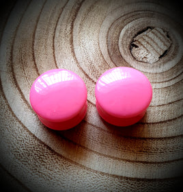 Acrylic Plugs ↠ Pink ~ Pair