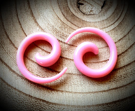 4mm Acrylic Spirals ~ Pair