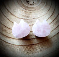 Kitty Cat Stone Plugs ~ Pair