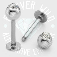 Diamanté Labret ↠ Silver