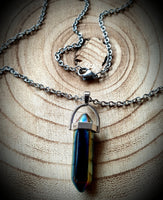 Aura Quartz Crystal Necklace