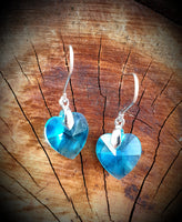 Faceted Heart Earrings