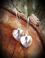 Faceted Heart Earrings