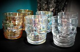 Glass Skull Whiskey Glass