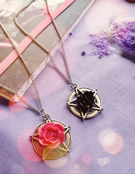 Pentagram Rose Necklace