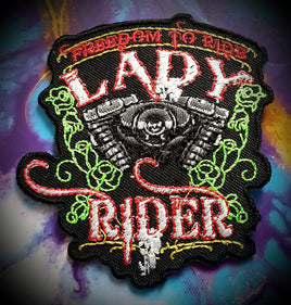 Lady Rider Badge Patch