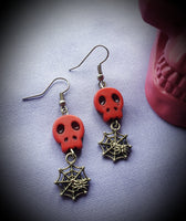 Skull & Spiderweb Earrings