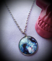 Galaxy Cabochon Steel Necklace