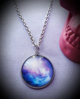 Galaxy Cabochon Steel Necklace