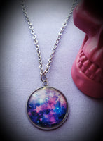 Galaxy Cabochon Steel Necklace