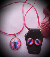 Eye Necklace & Earrings Set