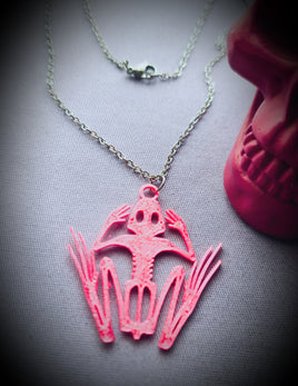 Frog Skeleton Necklace