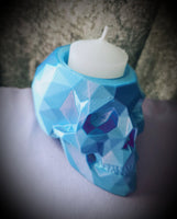 Geometric Skull Candle Holder