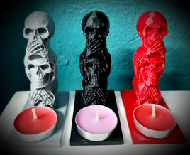 Wise Skulls Candleholder Ornament