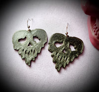 Dripping Skull Earrings