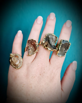 Rough Agate Ring ~ Sold Individually