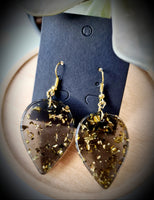 Leaf Drop Resin Earrings