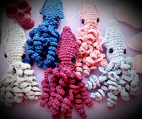 Squid Crocheted Amigurumi